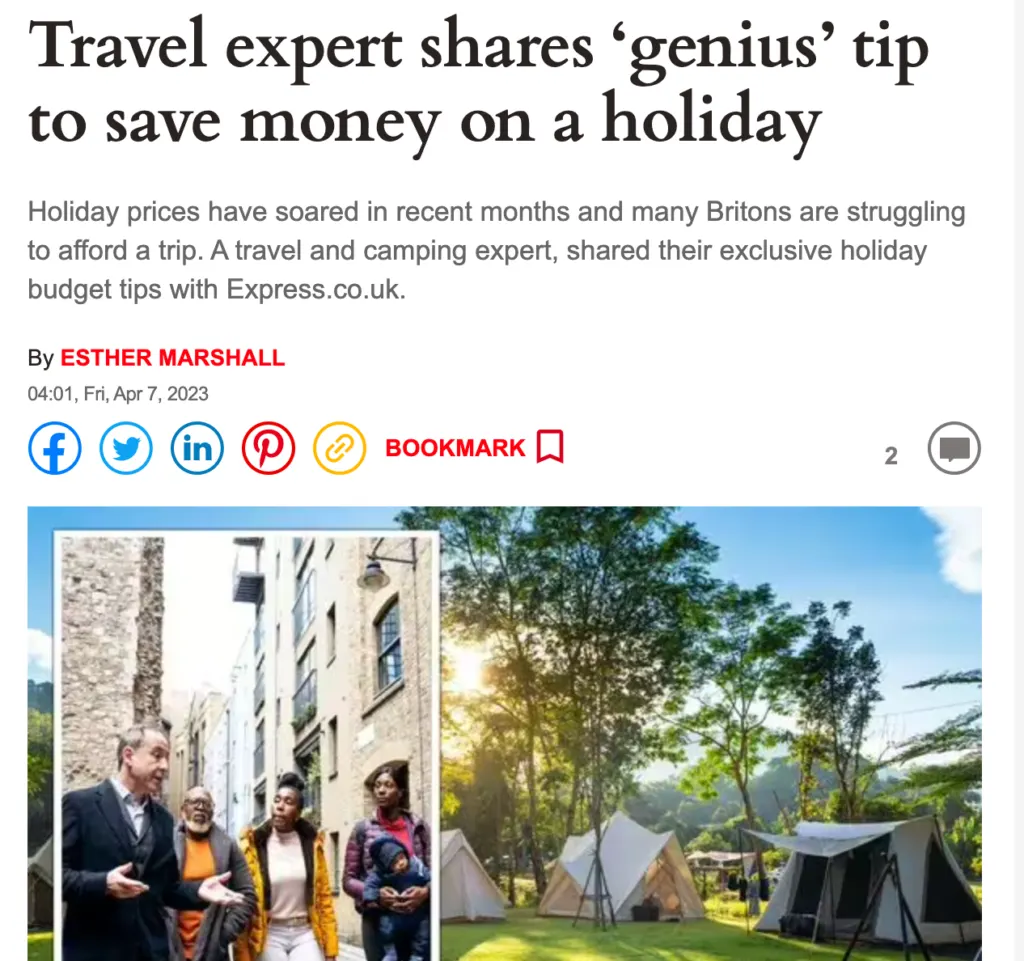 Express.co.uk mention of our lifestyle client