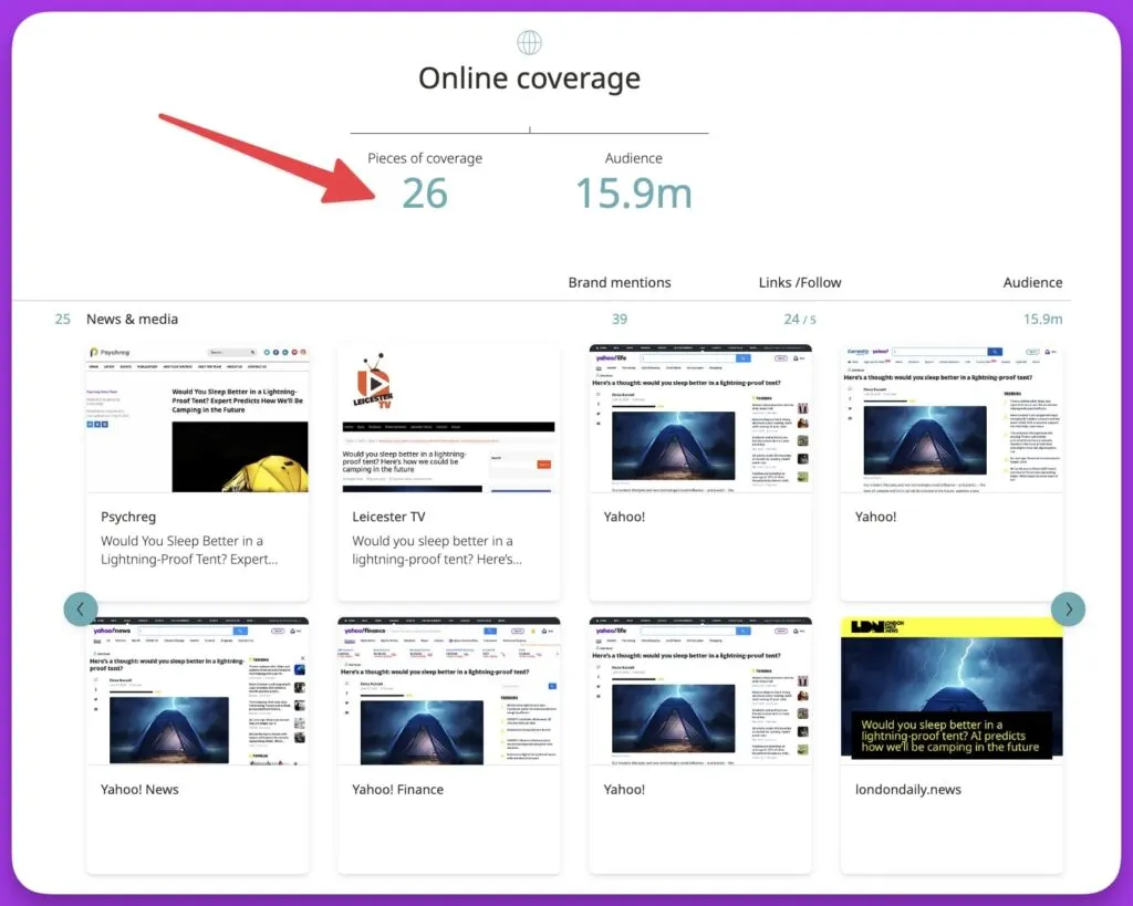 Camping guidance digital PR